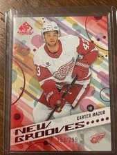 2025-26 SP Game Used New Grooves Carter Mazur #NG-14 card