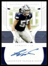 Leighton Vander Esch 2020 Panini National Treasures Signatures card