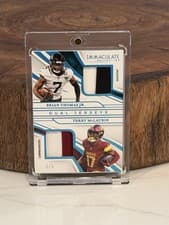 2025 Panini Immaculate Immaculate Dual Jerseys Brian Thomas Jr./Terry McLaurin #19 card