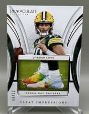 2025 Panini Immaculate Immaculate Numbers Jordan Love #22 card