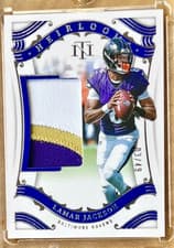 2025 Panini National Treasures Heirlooms Lamar Jackson #3 card