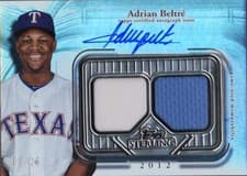 2025 Topps Sterling Seasons Autographed Relic Adrian Beltré #SSA-AB card