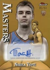 2024-25 Finest Masters Autographs Nikola Topić #MA-NT card