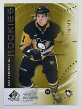 2025-26 SP Game Used Authentic Rookies Ville Koivunen #AR-VK card