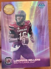 2025 Bowman University Chrome Dean's List Refractor LaNorris Sellers #DL-8 card
