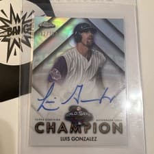 2025 Topps Chrome World Series Champion Autographs Luis Gonzalez #WSC-LG card