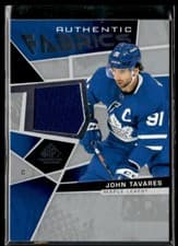 John Tavares 2021 SP Game Used Authentic Fabrics card