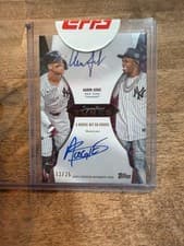 2025 Topps Signature Tunes Dual Autographs Aaron Judge / A Boogie Wit Da Hoodie #TUNE-JWH card