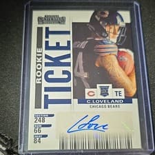 Colston Loveland 2025 Panini Select Contenders Rookie Ticket card