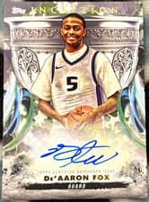 2024-25 Topps Inception Grail Chasing Signatures De'Aaron Fox #GCS-DF card