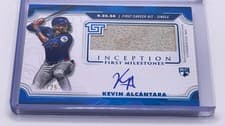 2025 Topps Inception MLB First Milestone Autograph Relics Kevin Alcántara #FMAR-KA card