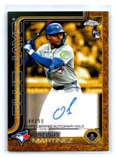 2025 Topps Gilded Collection Chrome Gold Autographs Orelvis Martínez #CGA-OM card