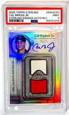 2025 Topps Sterling Swings Autographed Relics Cal Ripken, Jr. #SWA-CRJ card