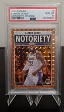 2024-25 Panini Mosaic Notoriety LeBron James #6 card