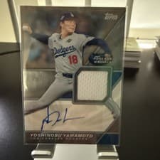 2026 Topps Major League Material Autographs Yoshinobu Yamamoto #MLM2-YY card