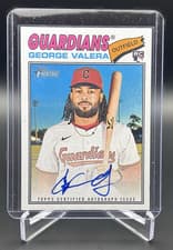 2026 Topps Heritage Real One Autographs George Valera #ROA-GV card