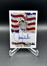 Larry Walker 2025 Topps Archives 1995 Topps Cyberstats Autographs card