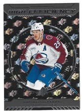 2025-26 SPx High Efficiency Nathan MacKinnon #HE-9 card