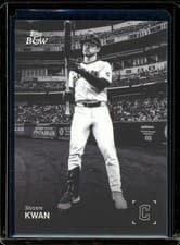 2025 Topps Black & White Base Set Steven Kwan #95 card