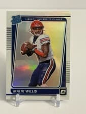 Malik Willis 2022 Panini Chronicles Draft Picks Donruss Optic Rated Rookie card