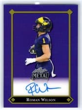 2025 Leaf Metal 92 Autographs Roman Wilson #92L-RW2 card