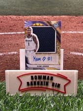 2024-25 Bowman's Best University Prospect Jumbo Relic Autographs Kam Jones #PJRA-KJ card