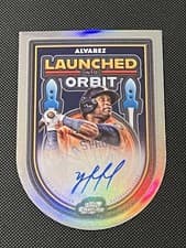 2025 Topps Cosmic Chrome Launched Into Orbit Autographs Yordan Alvarez #LIOA-YA card