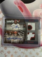 2025 Topps Major League Material Dual Autographs Series One Dylan Crews / James Wood #MLMDA-WOC card