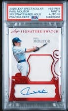 2025 Leaf Spectacular Baseball Signature Swatch Paul Molitor #SS-PM1 card