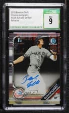 Jake Sanford 2019 Bowman Draft Chrome Picks Autograph card