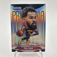 Trae Young 2024-25 Panini Prizm Black Prizmania card