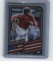 2026 Panini Stars & Stripes Prizm Signatures Prizms Grady Nelson #72 card