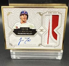 2025 Topps Definitive Collection Framed Autograph Patch Collection J.T. Realmuto #FAPC-JT card