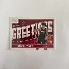 2024-25 Hoops Rookie Greetings Kel'el Ware #2 card