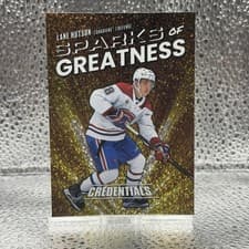 2025-26 Upper Deck Credentials Sparks of Greatness Lane Hutson #SG-14 card