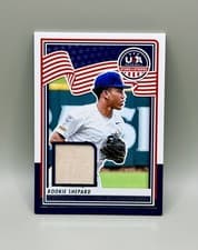 2025 Panini Stars & Stripes USA Materials Rookie Shepard #USA-RS card