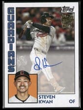 2025 Topps Archives Fan Favorite Autographs 1984 Steven Kwan #84FFA-SK card