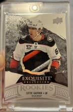 2024-25 Upper Deck Black Diamond Exquisite Collection Rookie Patch Cutter Gauthier #RP-CG card