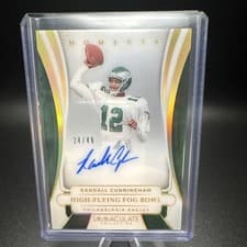 2025 Panini Immaculate Immaculate Moments Autographs Randall Cunningham #14 card