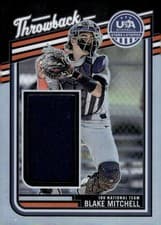 Blake Mitchell 2026 Panini Stars and Stripes Prizm USA Throwback Materials card