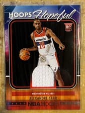2024-25 Hoops Hoops Hopeful Memorabilia Alexandre Sarr #HHM-ASW card