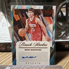 Reed Sheppard 2024 Panini Court Kings Brush Strokes card