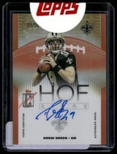 2025 Topps Signature Class HOF Signs Drew Brees #HOF-DBR card