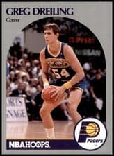 Greg Dreiling 1990-91 Hoops Base Set card
