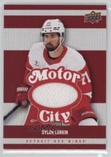 2025-26 Upper Deck Detroit Red Wings Centennial Motor City Materials Dylan Larkin #MCM-DL card