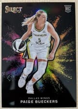 2025 Panini Select WNBA Black Color Blast Paige Bueckers #1 card