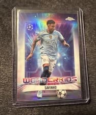 Savinho 2024 Topps Chrome UEFA Wonderkids card