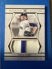2025 Topps Definitive Collection Jumbo Relic Collection Logan Gilbert #DJRC-LG card