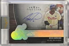 2025 Topps Five Star Five Time Signatures Ryan Howard #FTS-RH