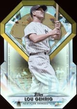 Lou Gehrig 2022 Topps Update Diamond Greats Die Cuts card